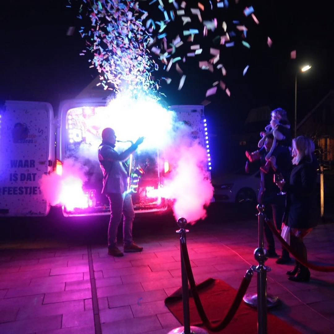 Avond special effect vanuit de discobus