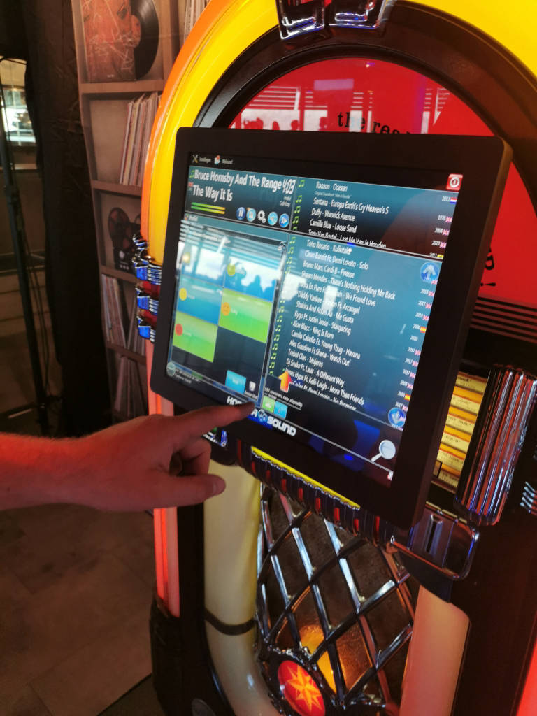 tablet bediening jukebox verhuur